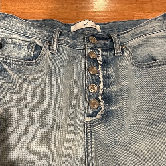 KanCan Light Blue Distressed 90’s Flare Jeans - Picture 3 of 7